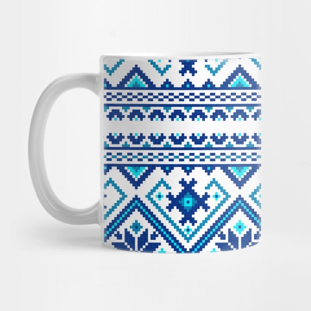 Ethnic blue ornament #8 by GreekTavern